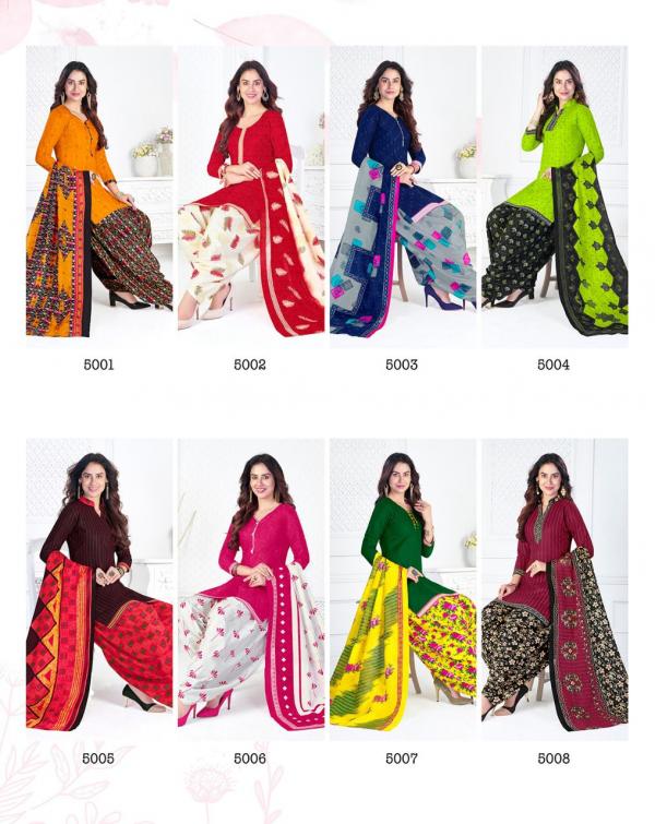 Suryajyoti Trendy Patiyala Vol 5 Regular Wear Dress Materail